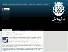 Tablet Screenshot of luckylionstudios.com